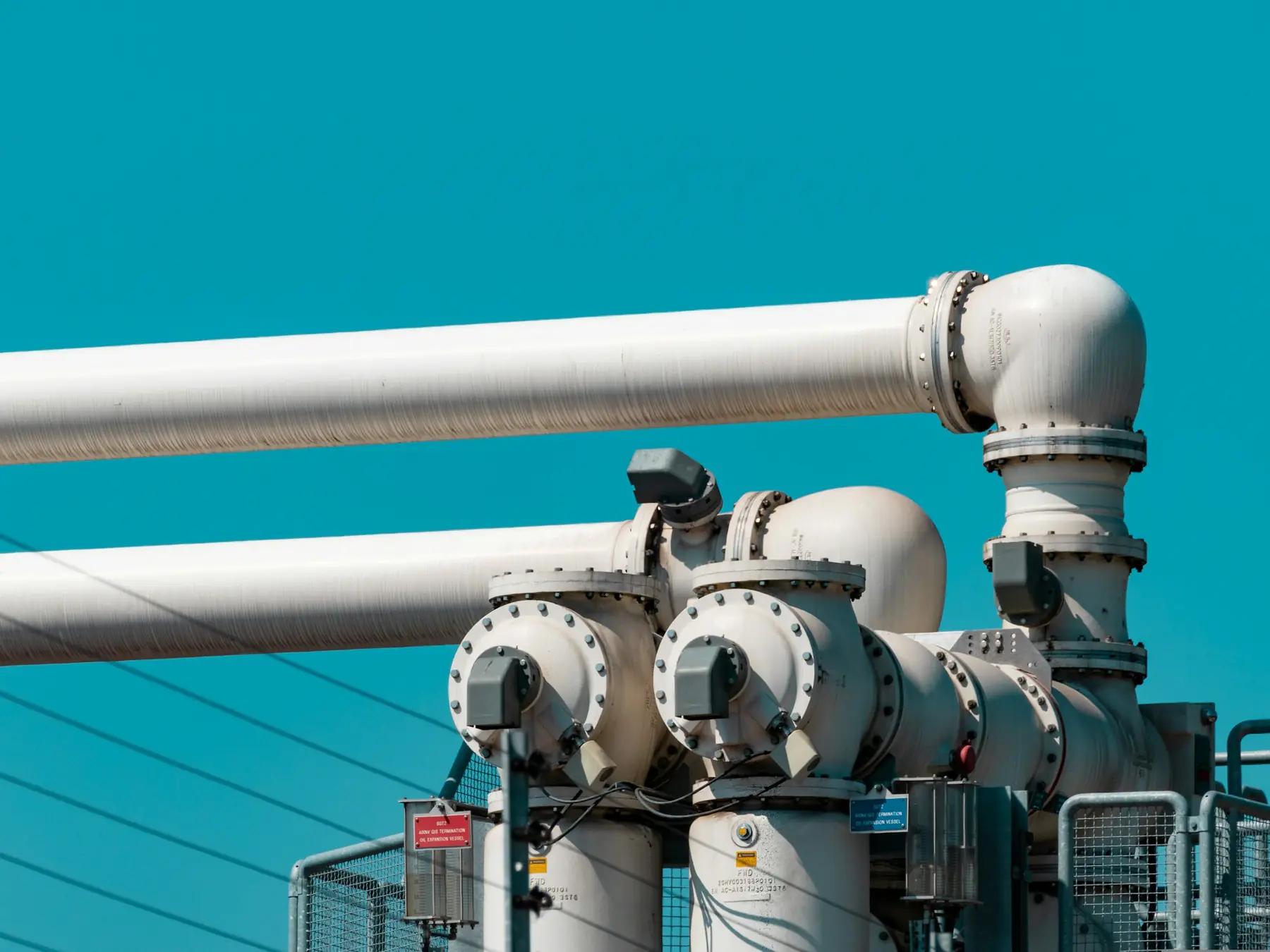 Conduites d'une installation industrielle